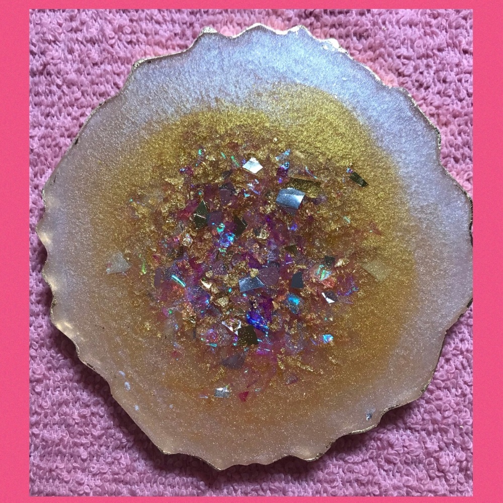 Paleta para arte de uñas. Nail arts palette. Con brillantes